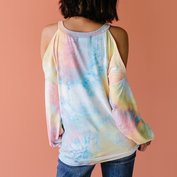 Make a Splash Top in Aqua + Coral - Picture 3 of 8